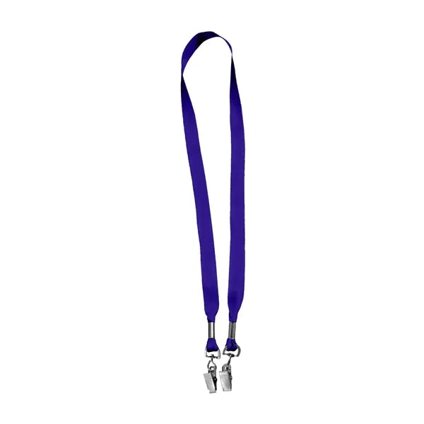 3/4" Custom Open Ended Polyester Lanyard w/ Badge Holder