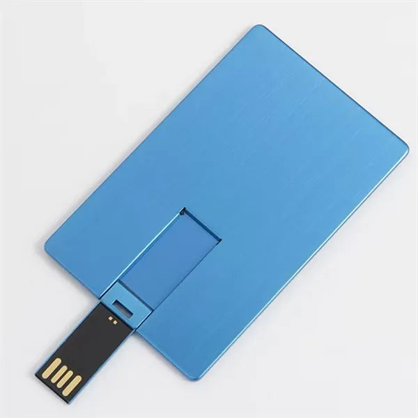 8GB Portable Metal Business Card USB Flash Drive Storage