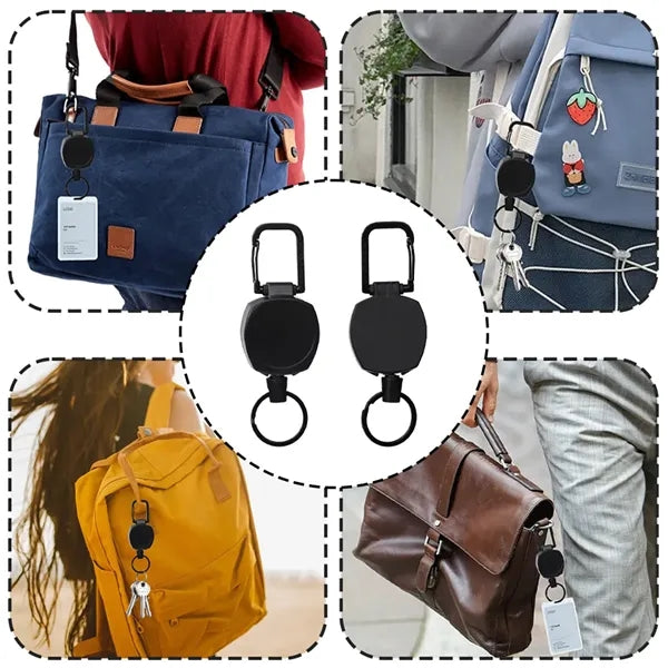 Retractable Badge Reel with Carabiner