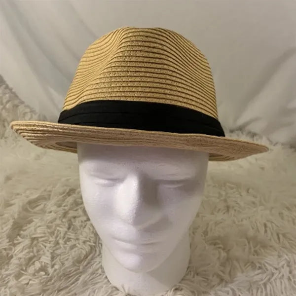 Wide Brim Straw Sun Hat with Band