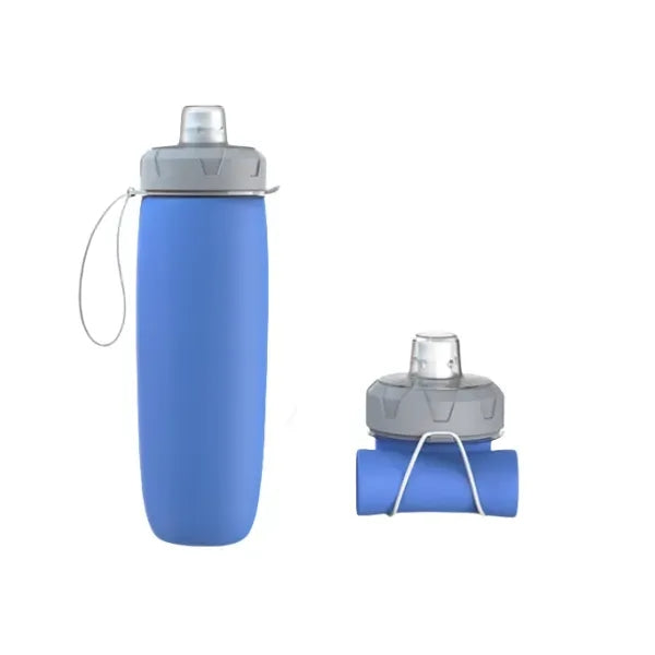 20oz Collapsible Silicone Travel Water Bottle Leakproof