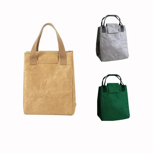 10-Inch Kraft Paper And Aluminum Foil Waterproof Lunch Bag