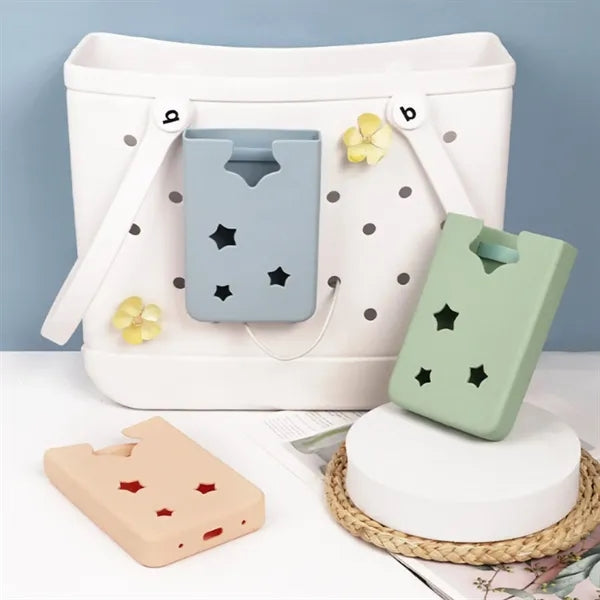 Silicone Phone Holder for EVA Beach Tote Bag