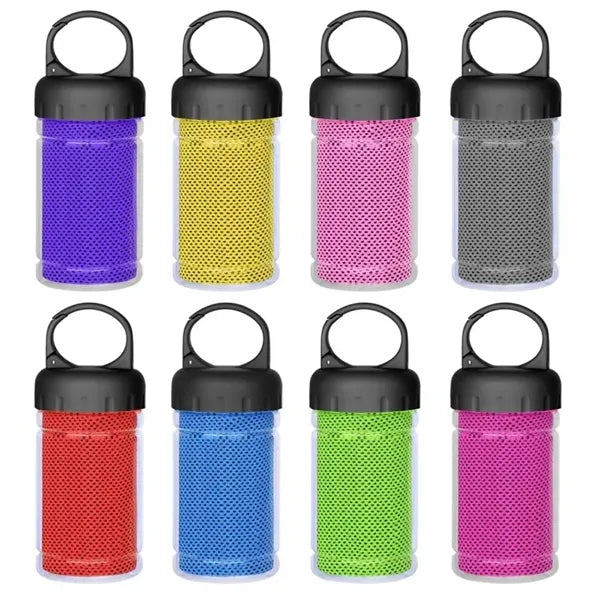 Sports Cooling Towel with Hook for Bottle