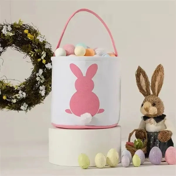 Easter Eggs Bunny Baskets Tote Bags For Kids Gift