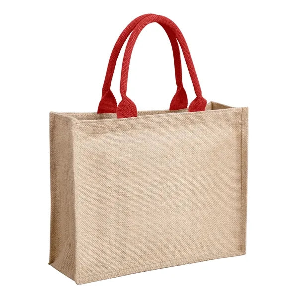 Jute Tote Bag ( 15" W x 11.8" H x 6" D )