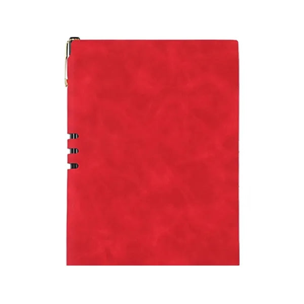 A5 Size Faux Leather Notebook With Metal Pen