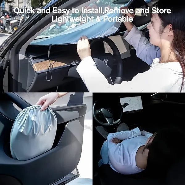 Foldable car sun visor