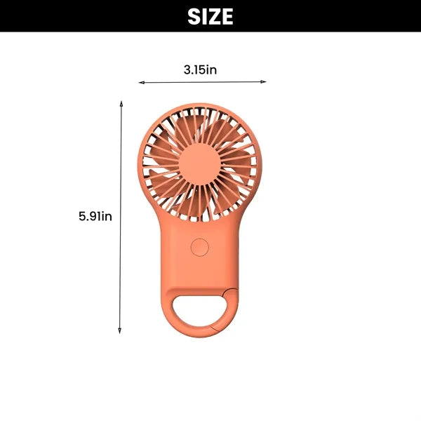 Portable Fan With Carabiner