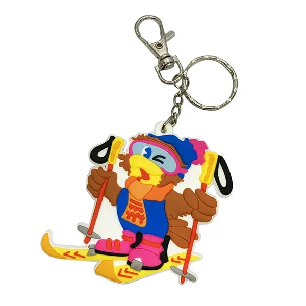 1.5" 3D Custom Soft PVC Key Tag Keychains