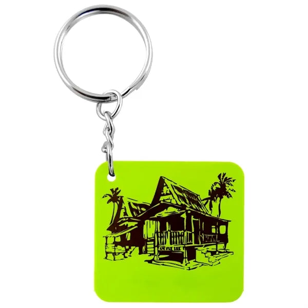 1" 2D Custom Soft PVC Key Tag Keychains