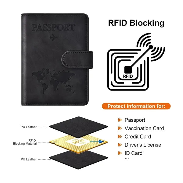 All-in-One Travel Passport Cover with Ticket Holder