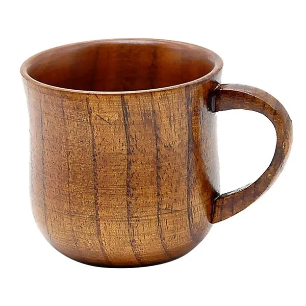 Wooden Tea Cup W/ Handle