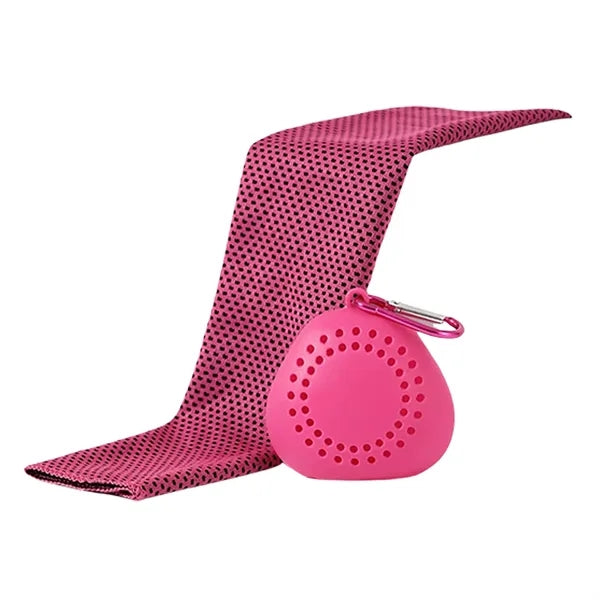 Portable Silicone Set with Cooling Sports Towel