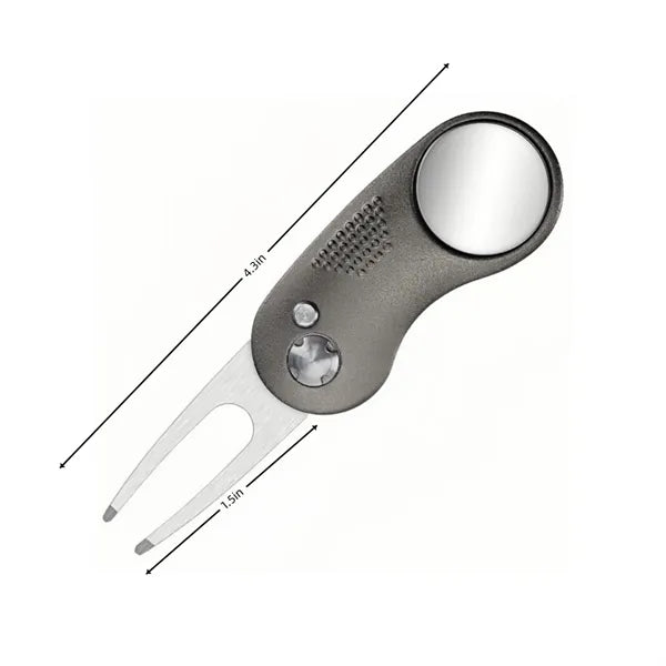 Golf Divot Repair Tool Stainless Steel Foldable Magnetic