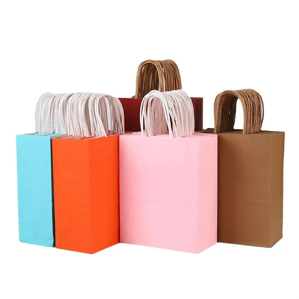 Coloured Kraft Paper Tote Bag