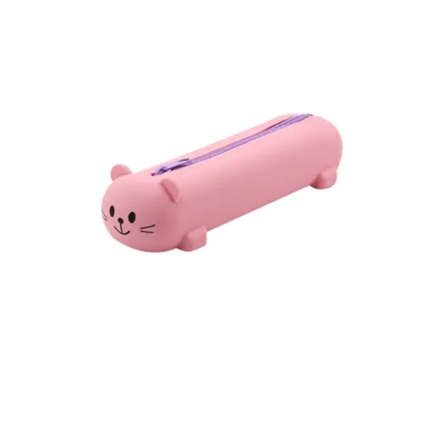 Silicone cat shape pencil case