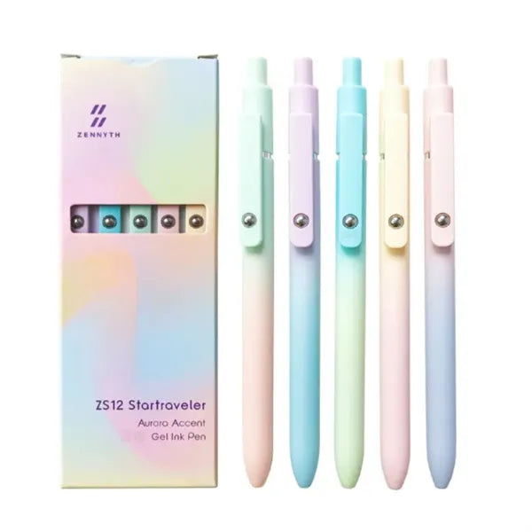 5 Pcs Quick Dry Ink Fine Point Smooth Writing Pens