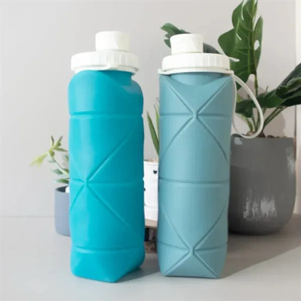 20 oz. Collapsible Silicone Sports Bottle