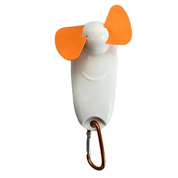 Mini Portable Fan with Flashlight and Hook