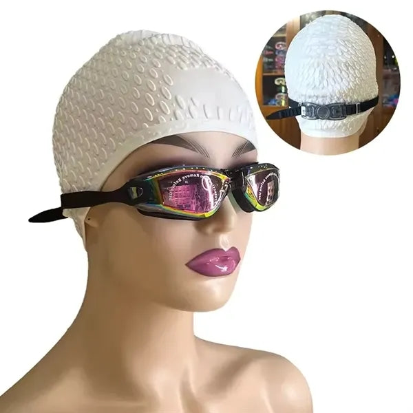 Swimming Goggles Anti Fog with Ear Plugs Nose Clip