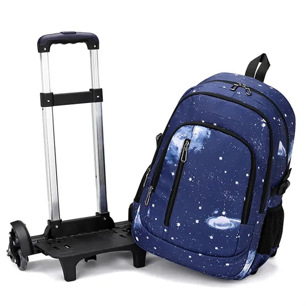 18.5in Boys Rolling Backpacks Kids' Luggage Trolley Bags 6 W