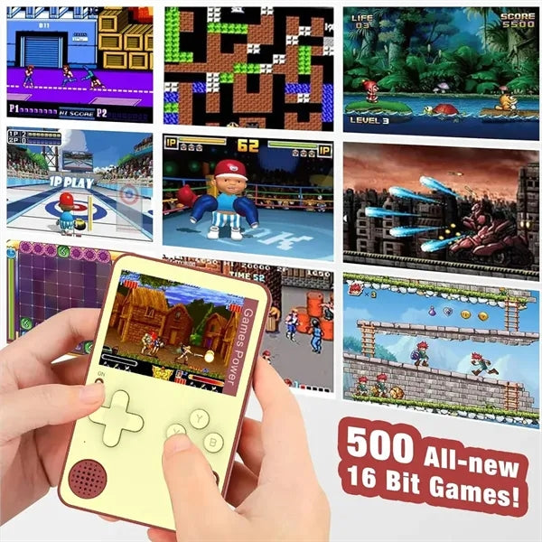 500 Games Portable Retro Video Console