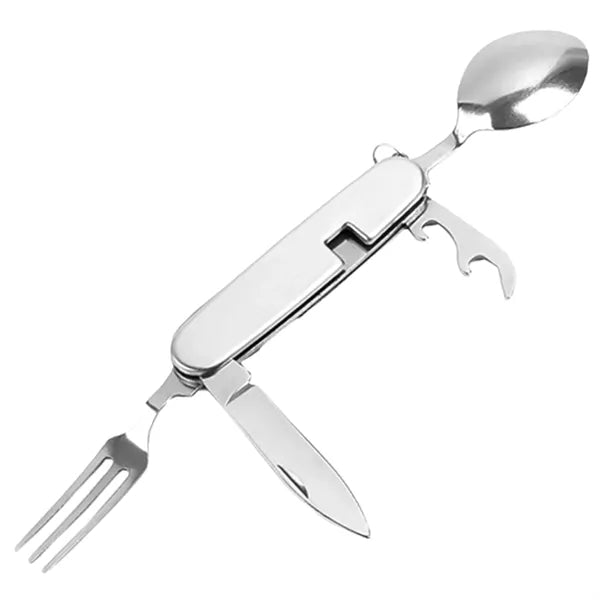 6-In-1 Folding Camping Cutlery