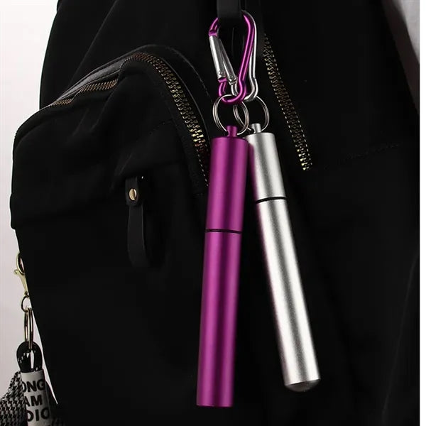 Folding Straw Keychain