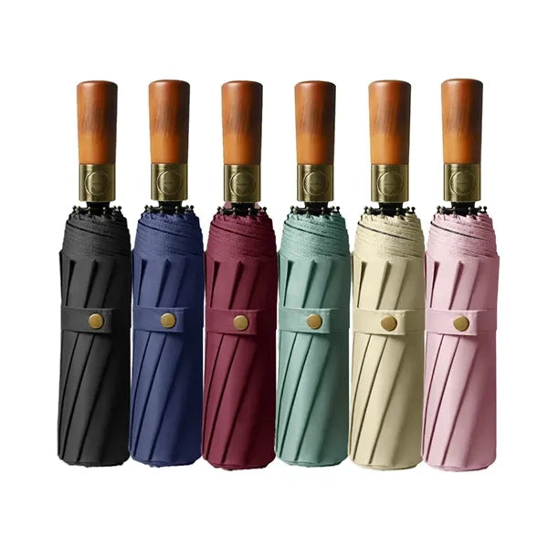 Automatic Umbrella With Wood Handle