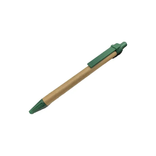 Eco-Friendly Kraft Paper Ballpoint Pen&Plastic Clip