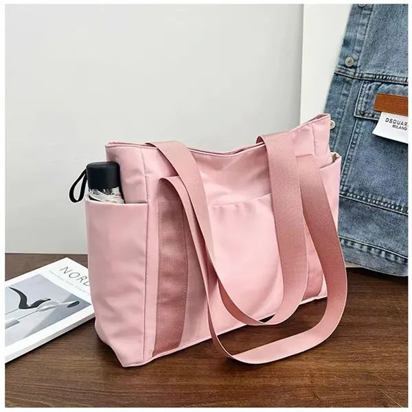 Solid Color Tote Bag Shoulder