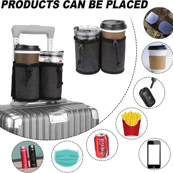 Luggage cup storage bag