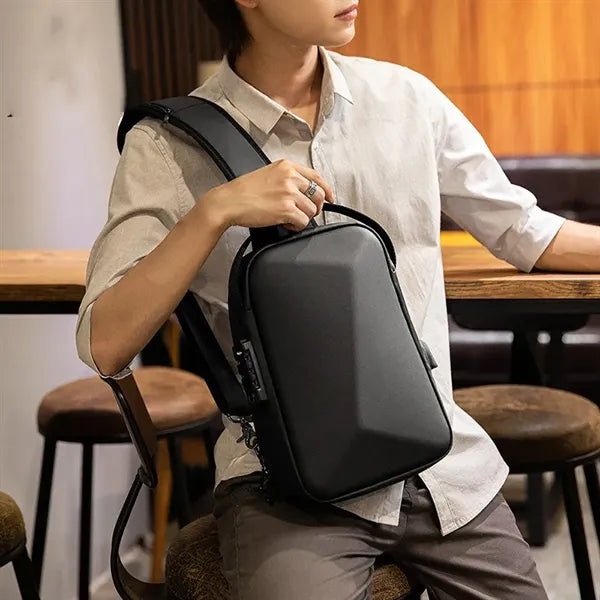 Water-Resistant Sling Bag for Men