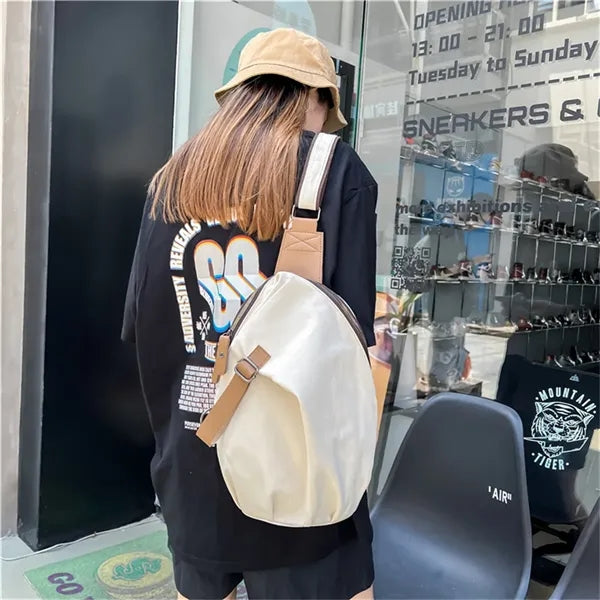 Canvas Sling Bag Casual Daypack Outdoor Travel
