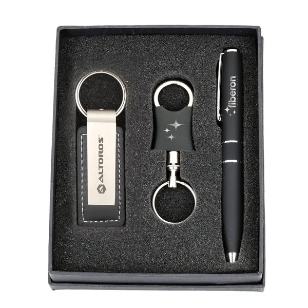 Metal Pen & Keychain Gift Set