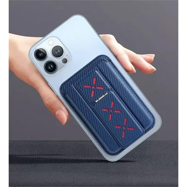Artificial Leather Magnetic Card Holder Wallet Folding Cell