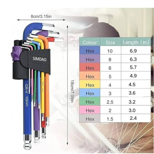Metric Hex Key Set