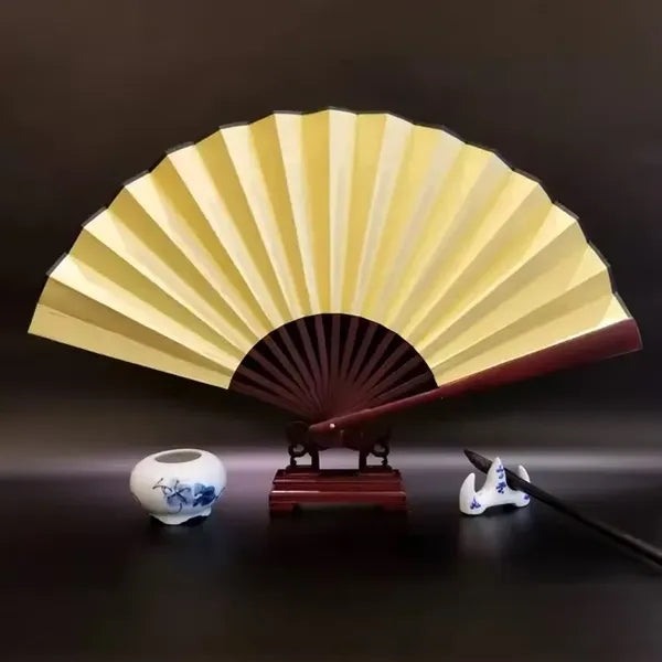 10" Bamboo Silk Folding Fan
