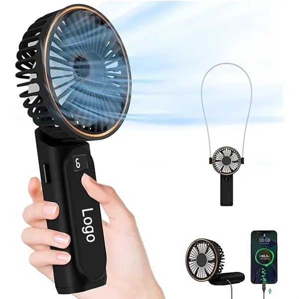 6 Speed Portable Handheld Fan with Power Bank