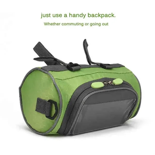 Bike Handlebar Bag with Touch Screen Phone Holder