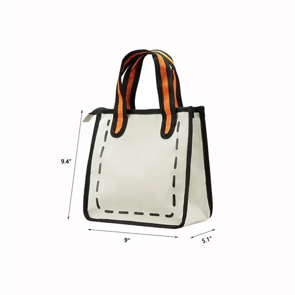 7L Cartoon Design Oxford Fabric Handheld Lunch Bag