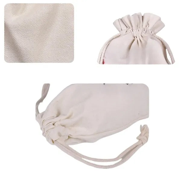 Eco-Friendly Cotton Drawstring Tote Bag