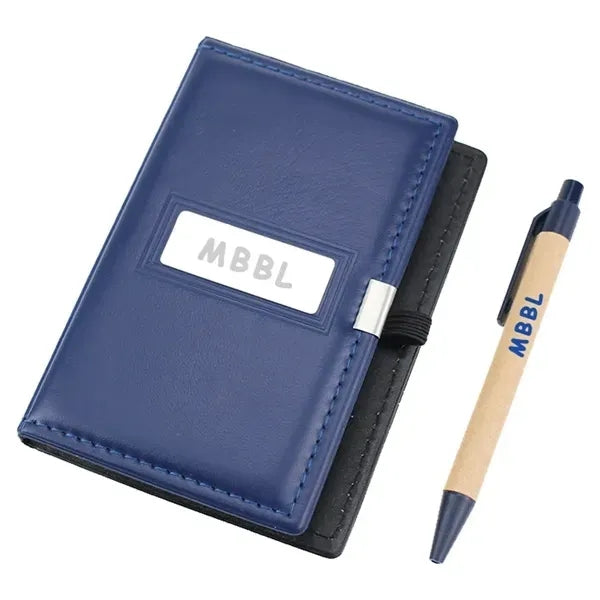 Pu Business Notepad With Pen
