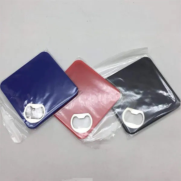 ABS & Stainless Steel Bottle Opener Coaster