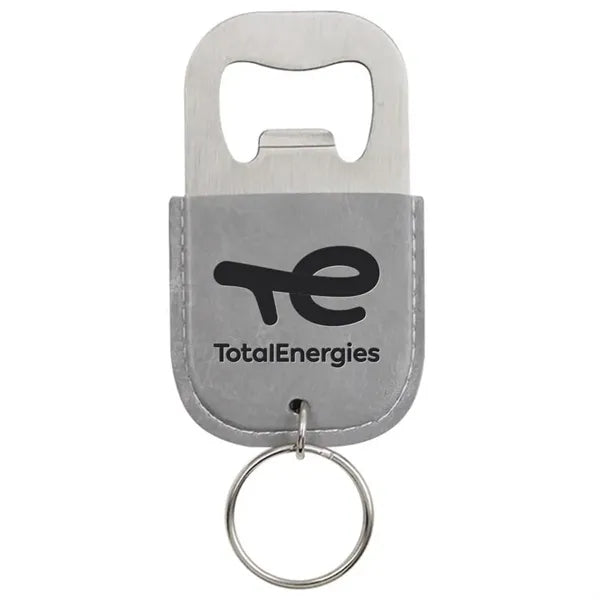 Leather Bottle Opener Keychain
