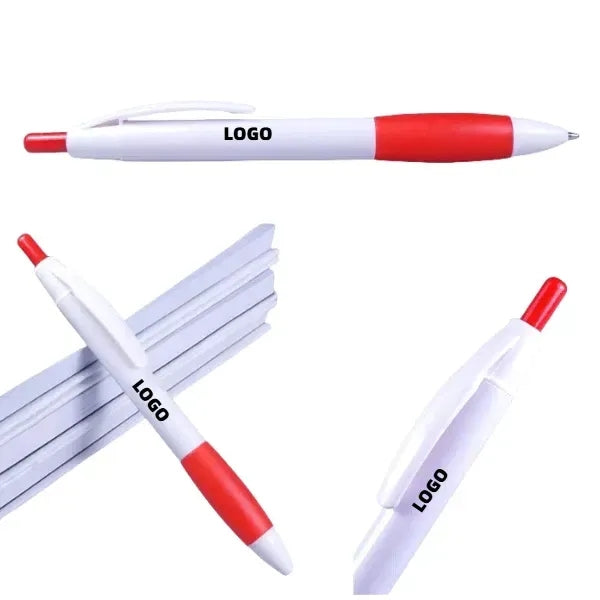 Logo Rubber-Grip Click Pens