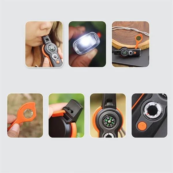 Multi-Functional Survival Tool With Compass