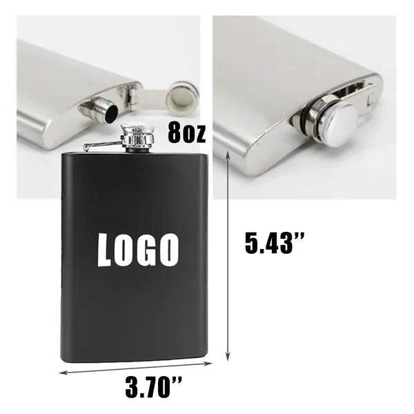 Matte Stainless Steel Hip Flask