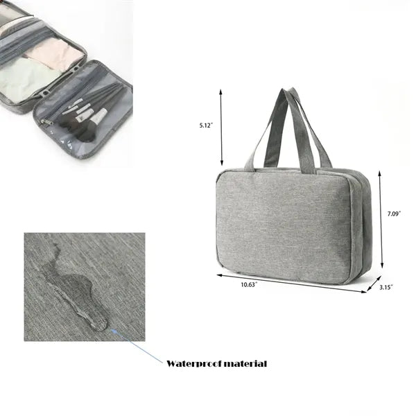 Four-Fold Portable Travel Toiletries Bag